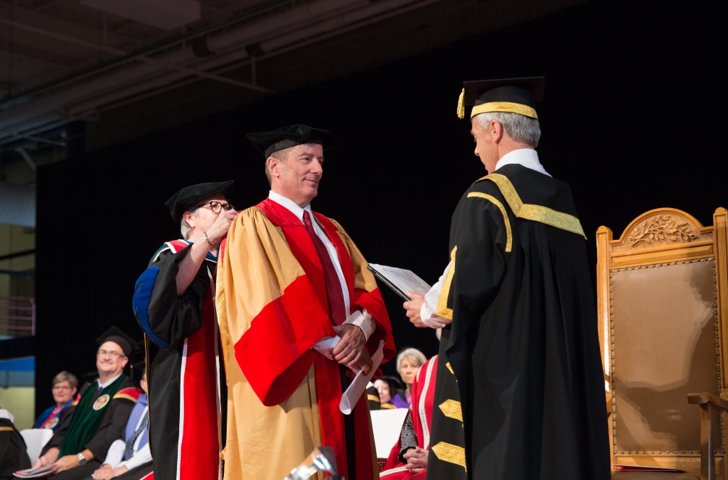 Geoffrey Cumming - business leader, economist and philanthropist who has provided transformational support for medical education and research at the University of Calgary - receives an honorary degree.